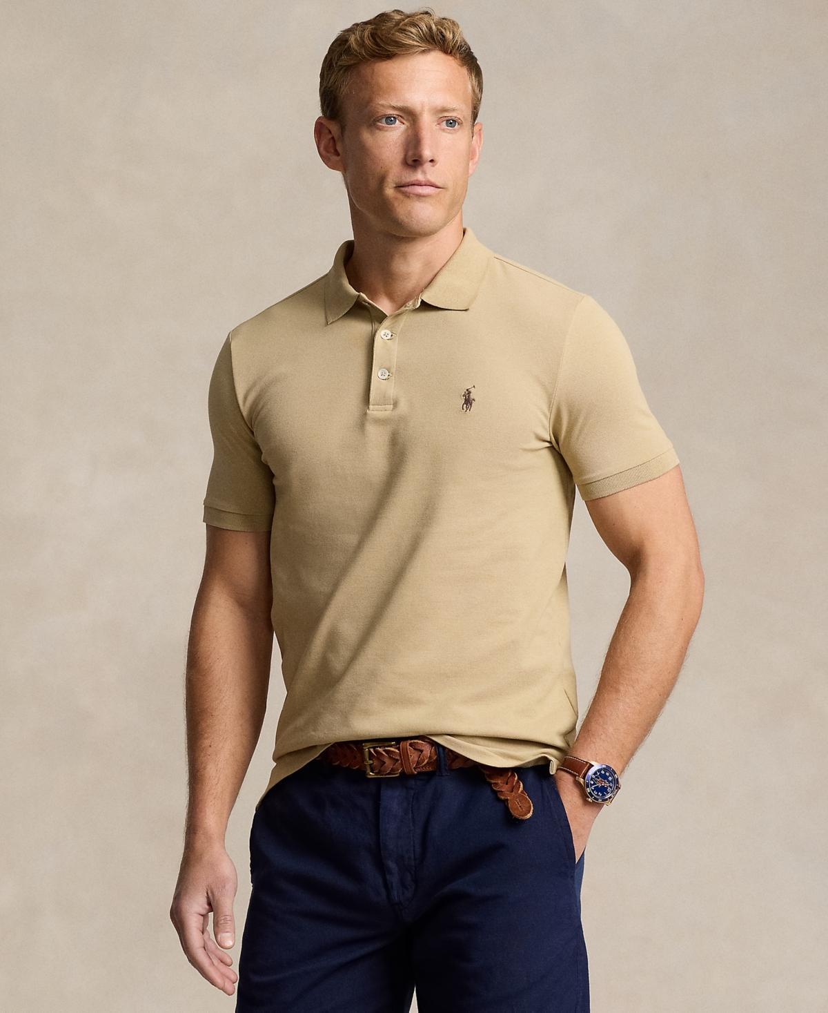 Men's Classic-Fit Stretch Mesh Polo Shirt Product Image