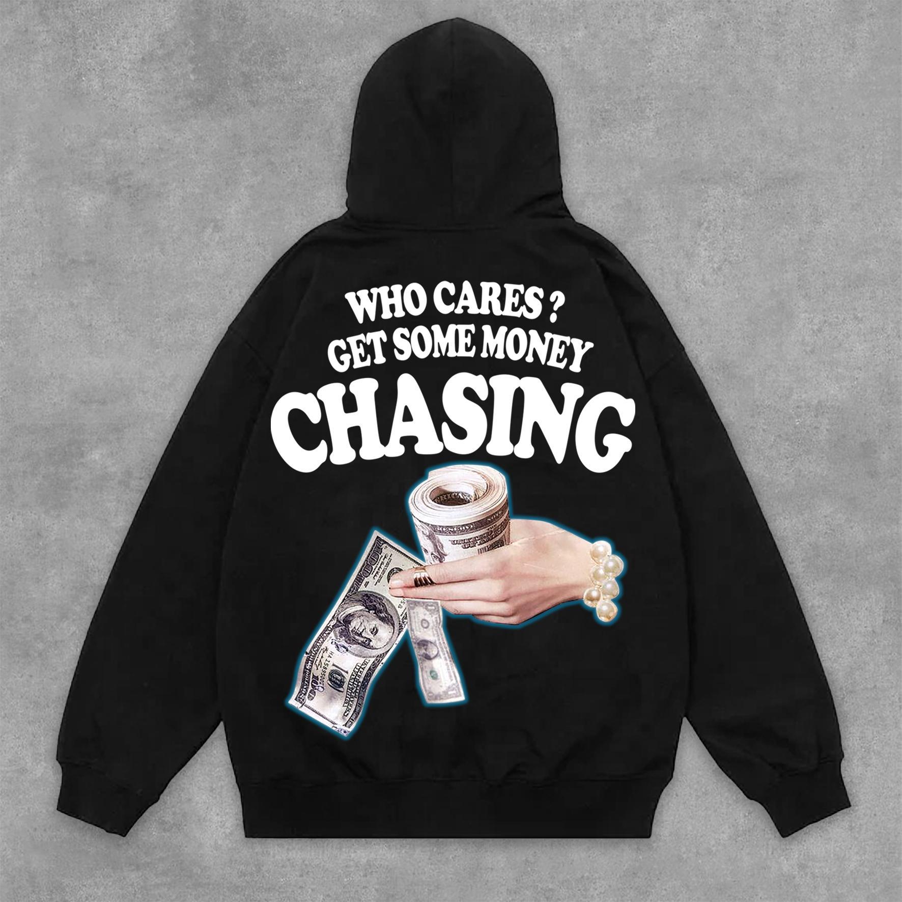 Sopula Street Chasing Money Graphic Print Side Pockets Hoodie Product Image