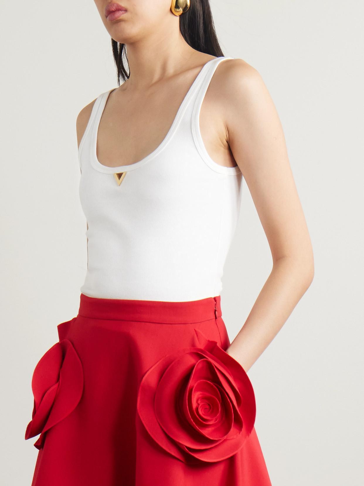 Vgold Tank Top In White Product Image