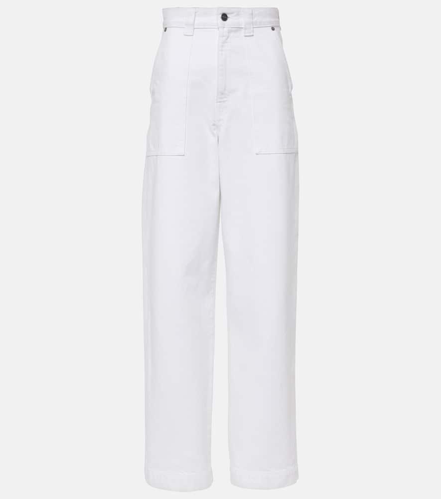 Shalbi Straight-leg Jeans In White Product Image