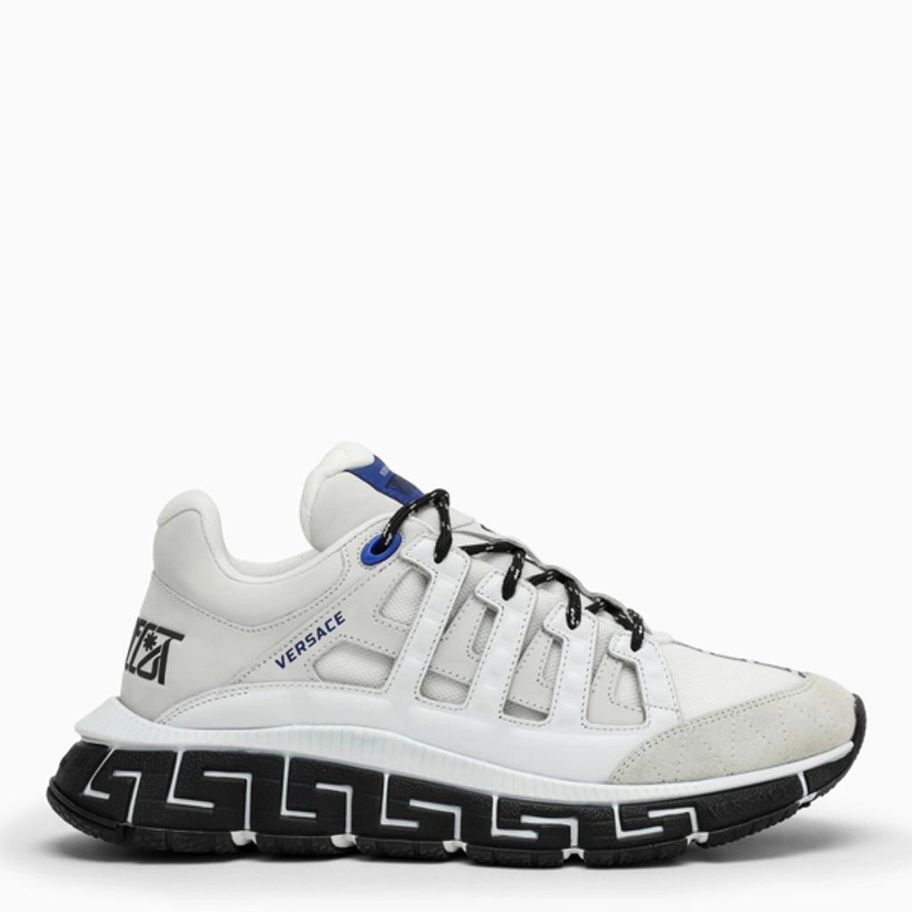 VERSACE Trigreca Low-top Sneakers In Off White Navy Product Image