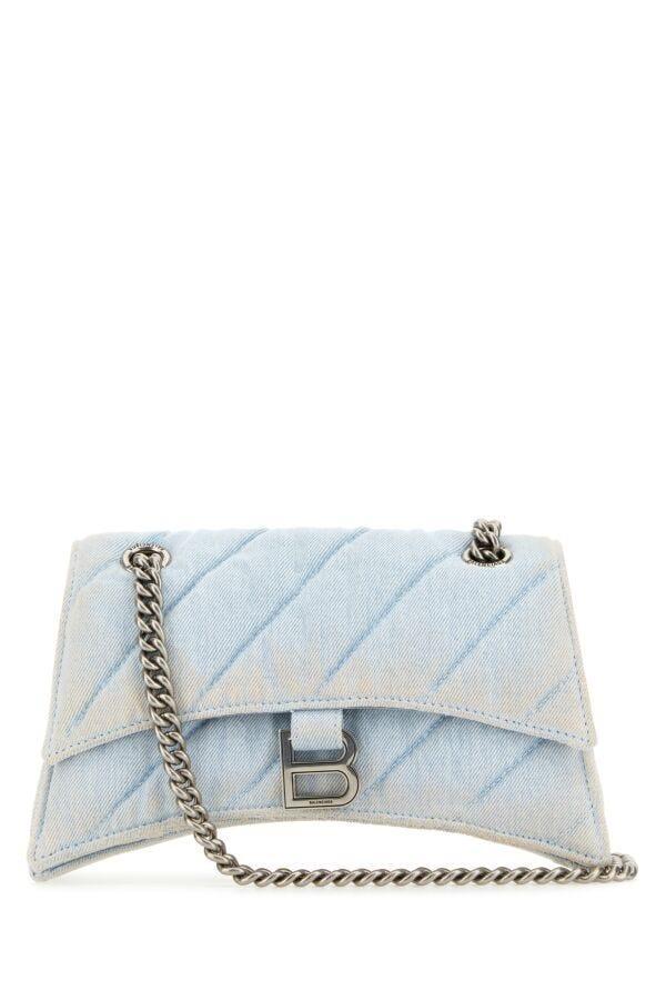 Woman Denim Crush S Shoulder Bag In Blue Product Image