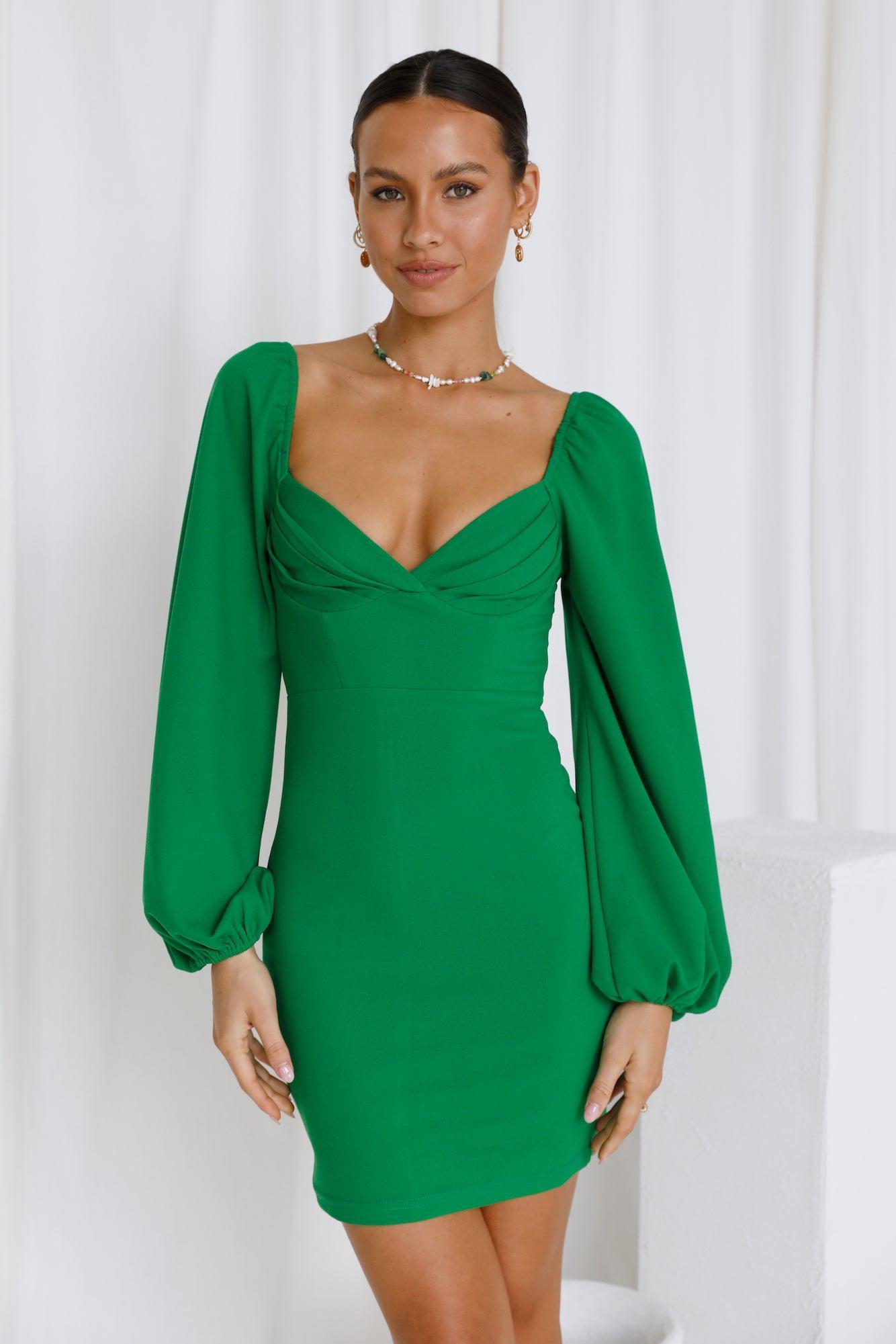 Long Days Dress Green Product Image