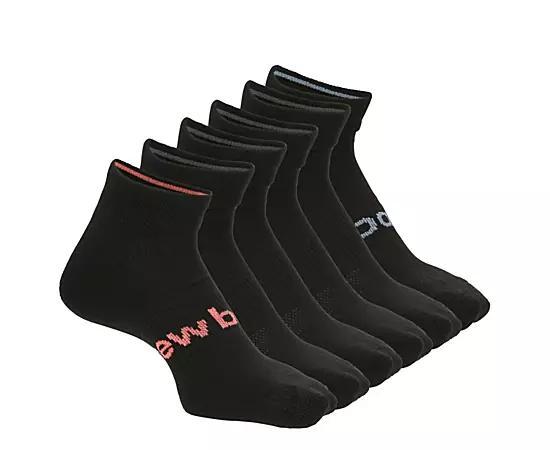 New Balance Womens Performance Quarter Socks 6 Pairs Product Image