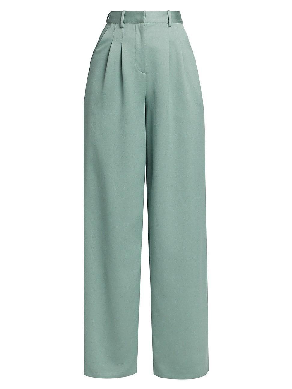 Womens Joetta Pleated Wide-Leg Pants Product Image