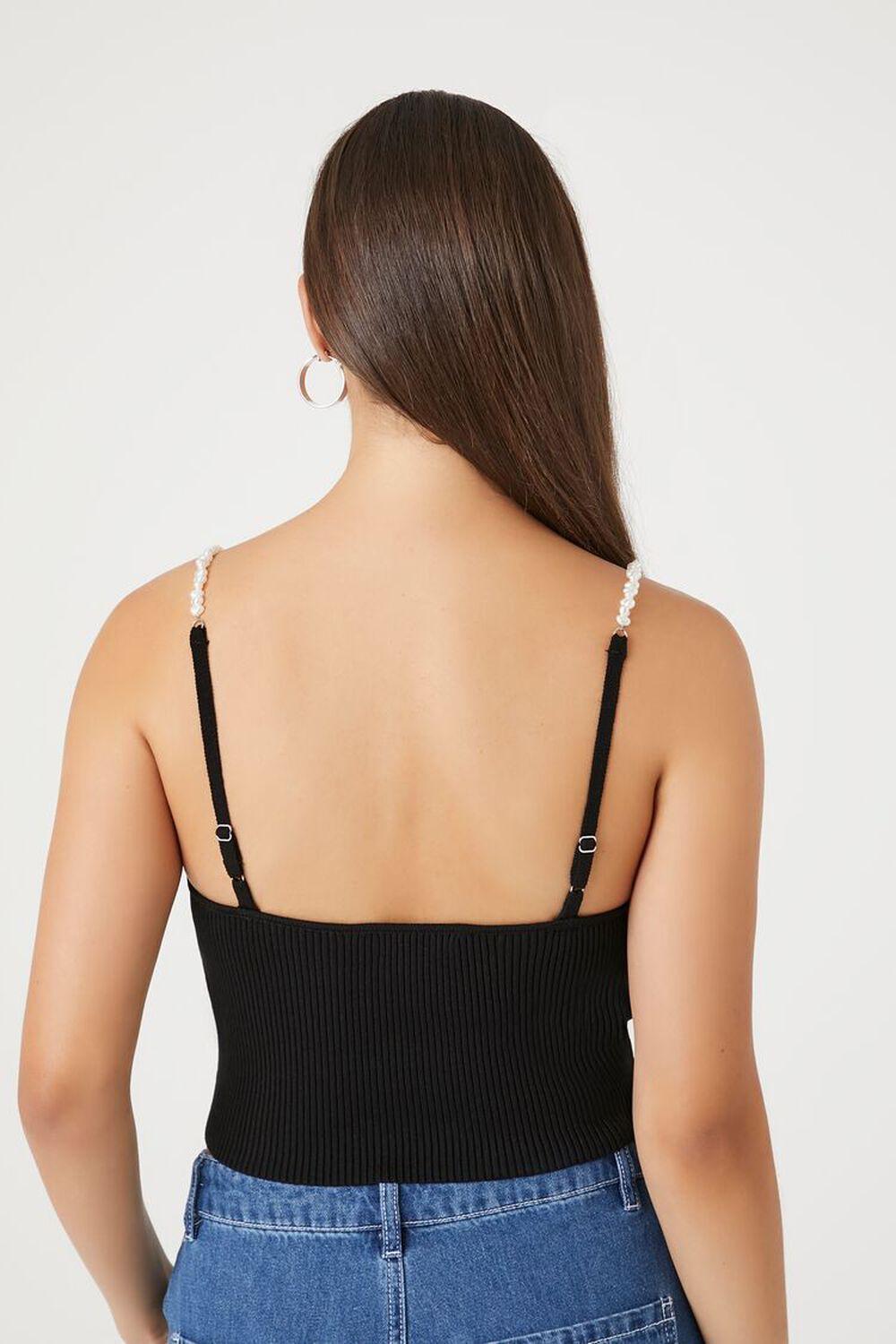 Sweater-Knit Faux Pearl Cami | Forever 21 Product Image