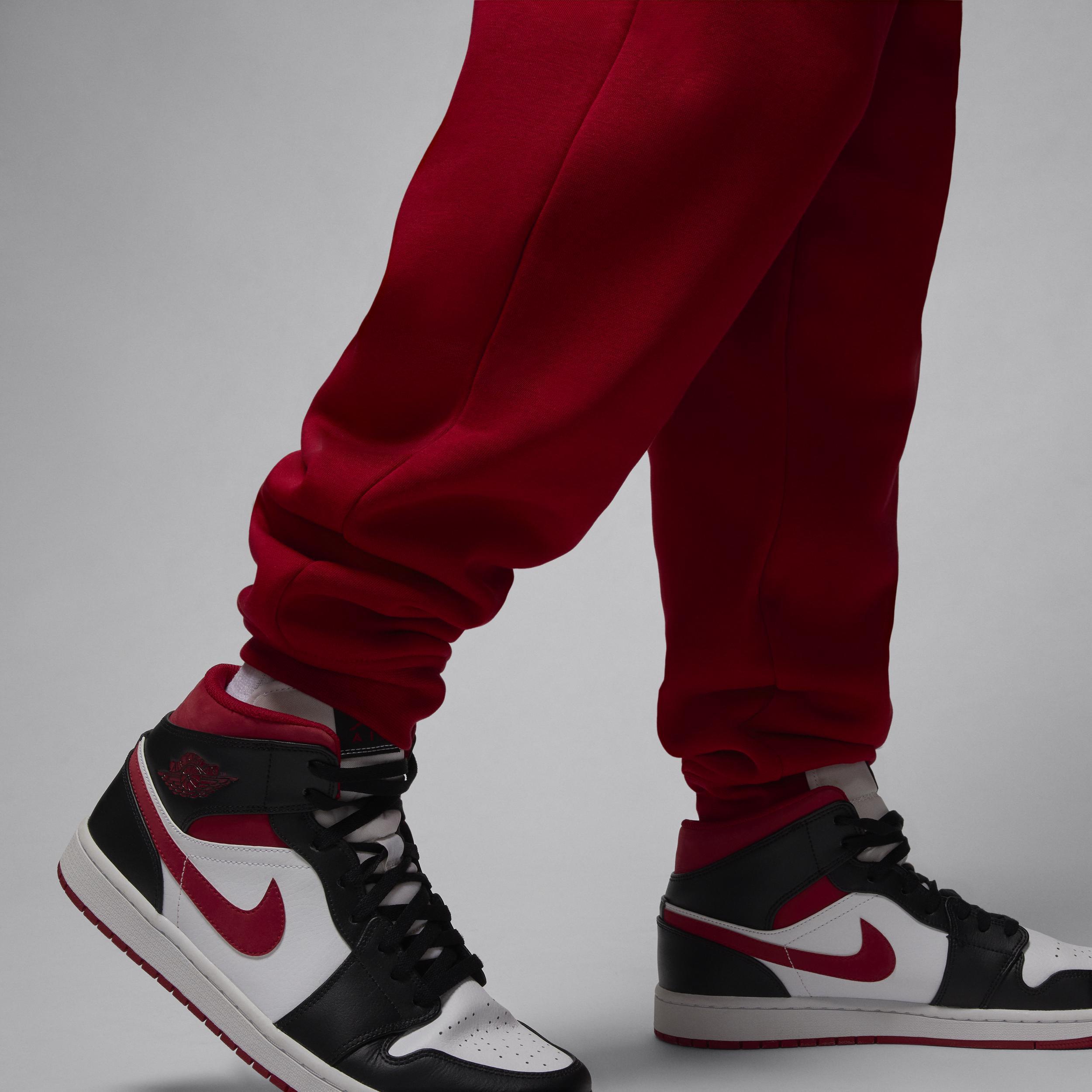 Jordan Mens Jordan Brooklyn Fleece Pants - Mens Red/White Product Image