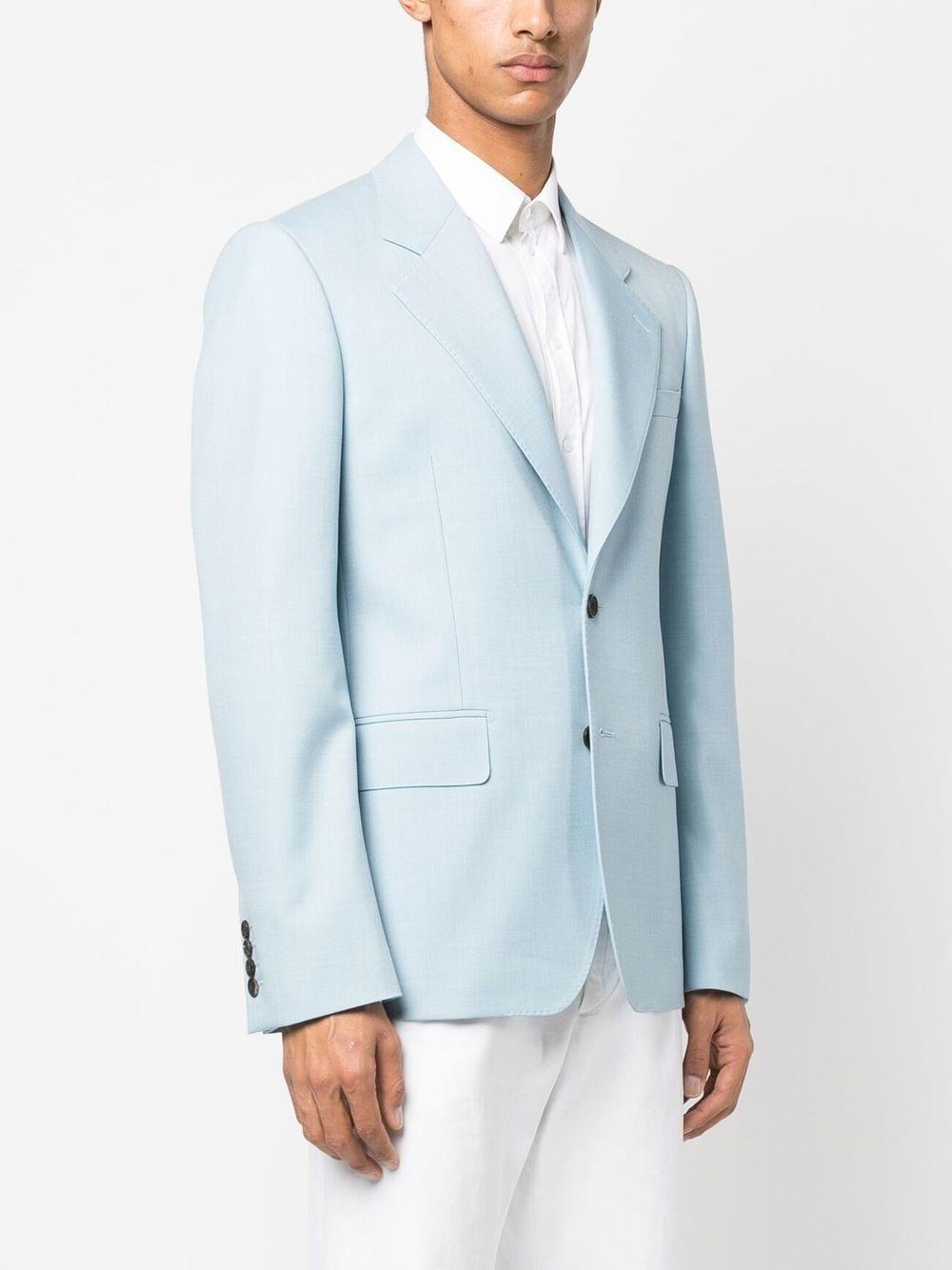 Single-breasted Tailored Blazer In Light Blue Product Image