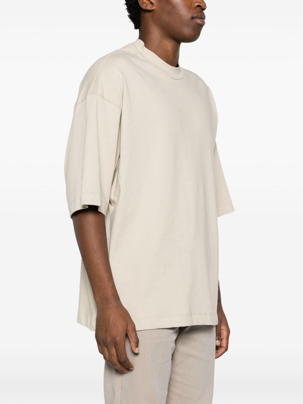 The Lounge Tee Cotton T-shirt In Cream Product Image