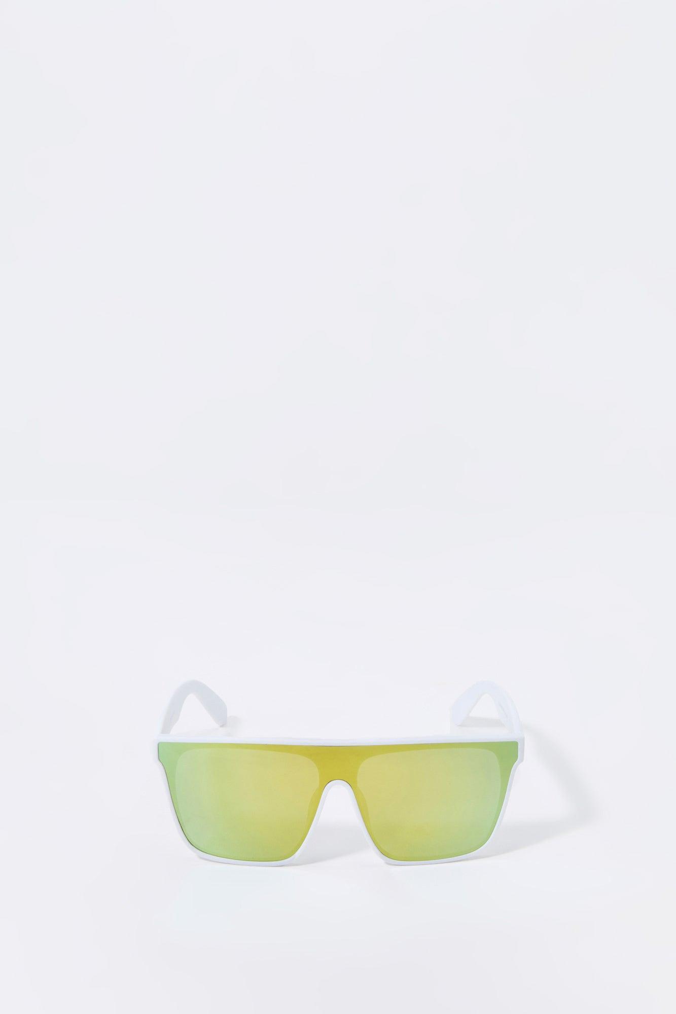 Square Shield Tinted Sunglasses Male Product Image