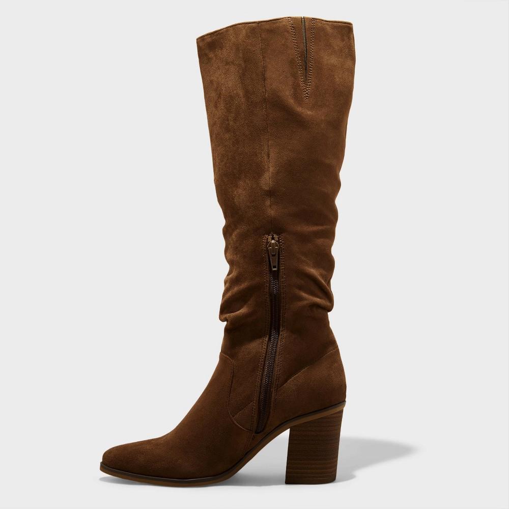 Womens Junie Tall Boots - Universal Thread Taupe 6 Product Image