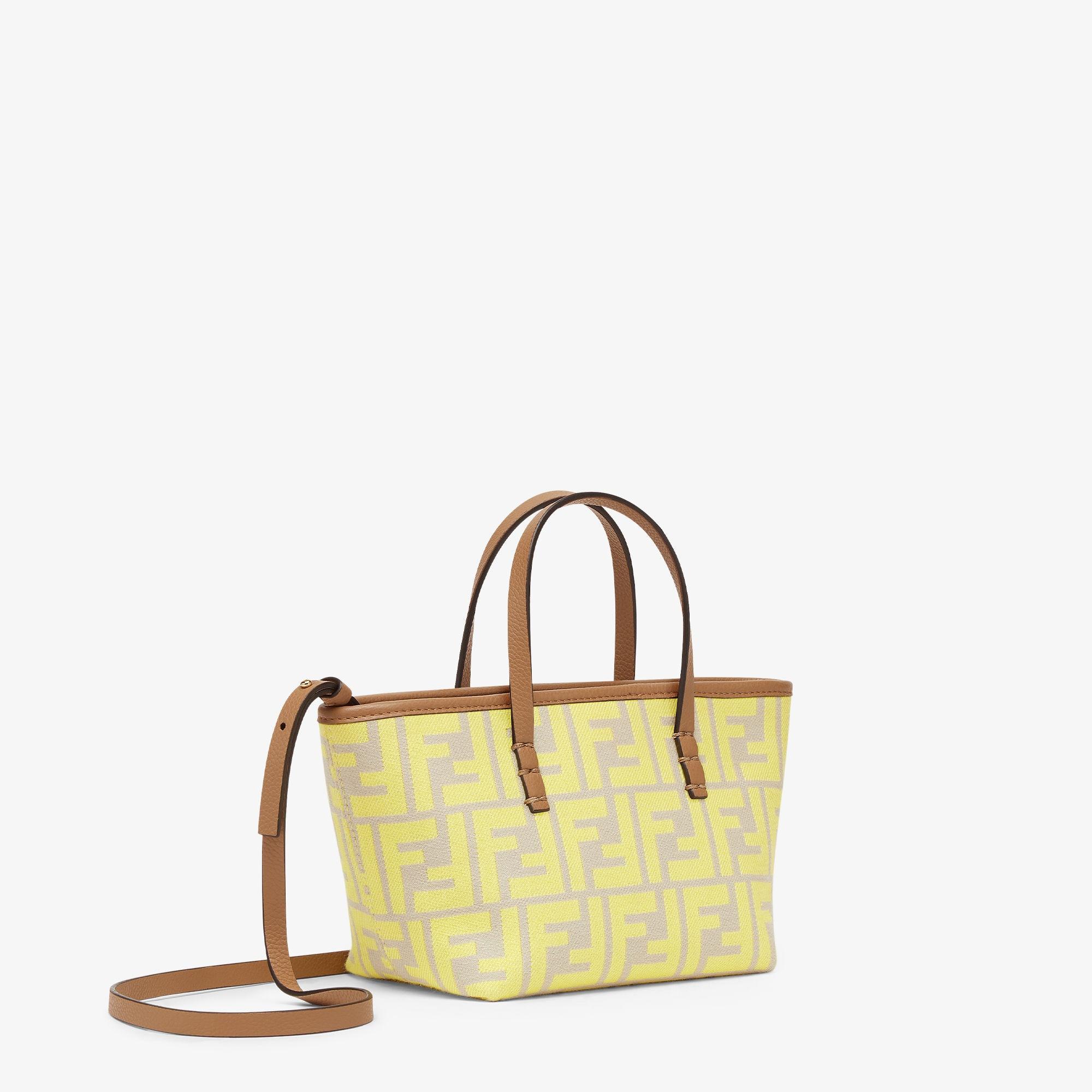 Roll MiniYellow FF jacquard mini bag Product Image