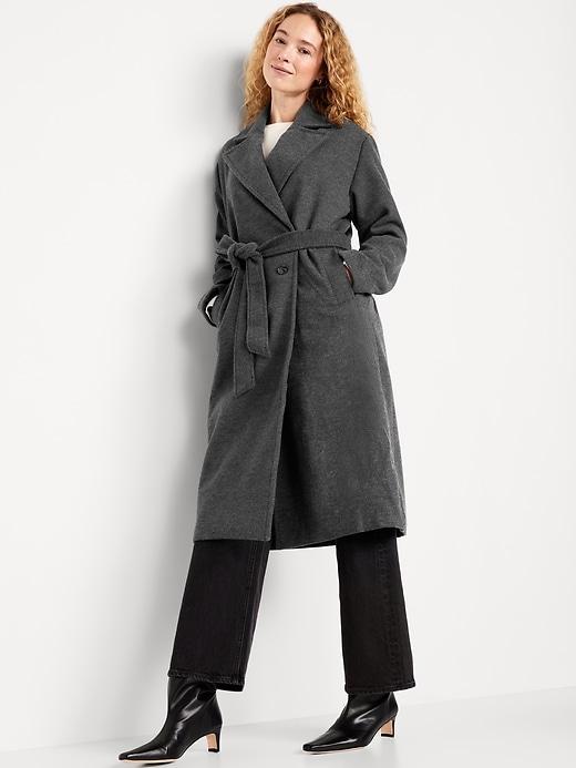 Oversized Belted Coat Product Image