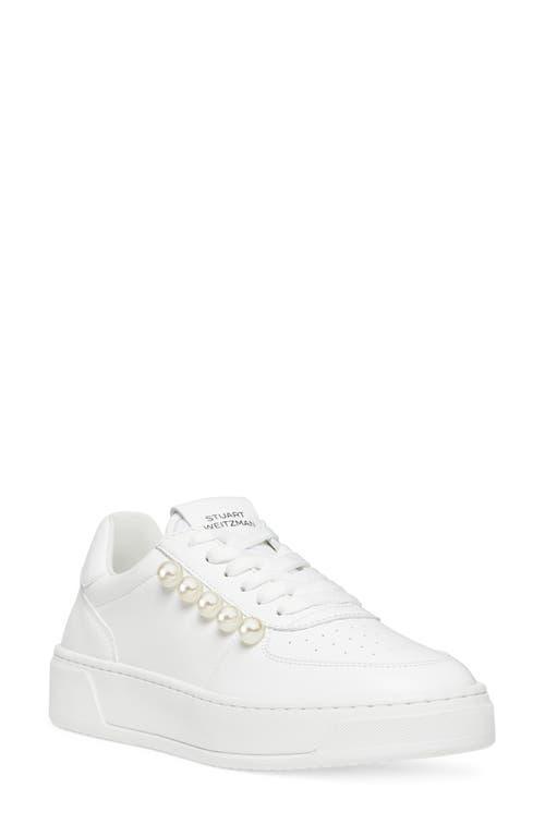 Stuart Weitzman Womens Sw Courtside Pearl Sneakers Product Image