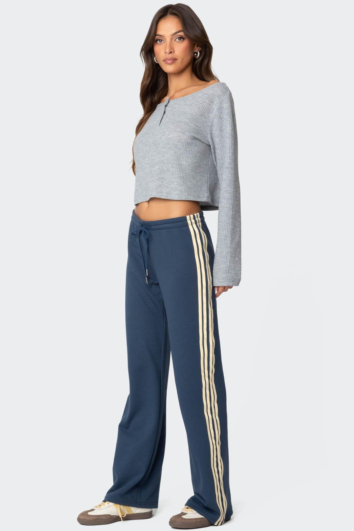 Averie Contrast Striped Sweatpants Product Image