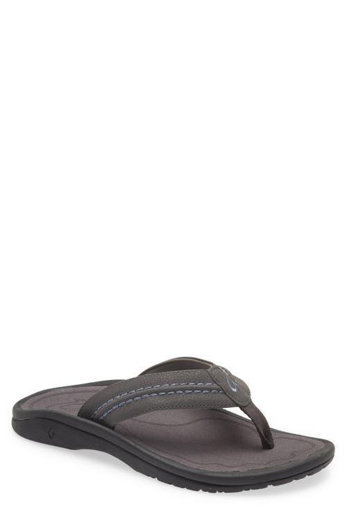 OluKai Hokua (Pavement/Pavement) Men's Sandals Product Image