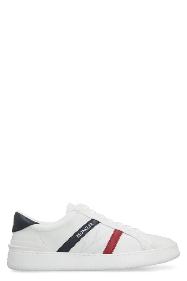 Monaco Leather Low-top Sneakers In White Product Image