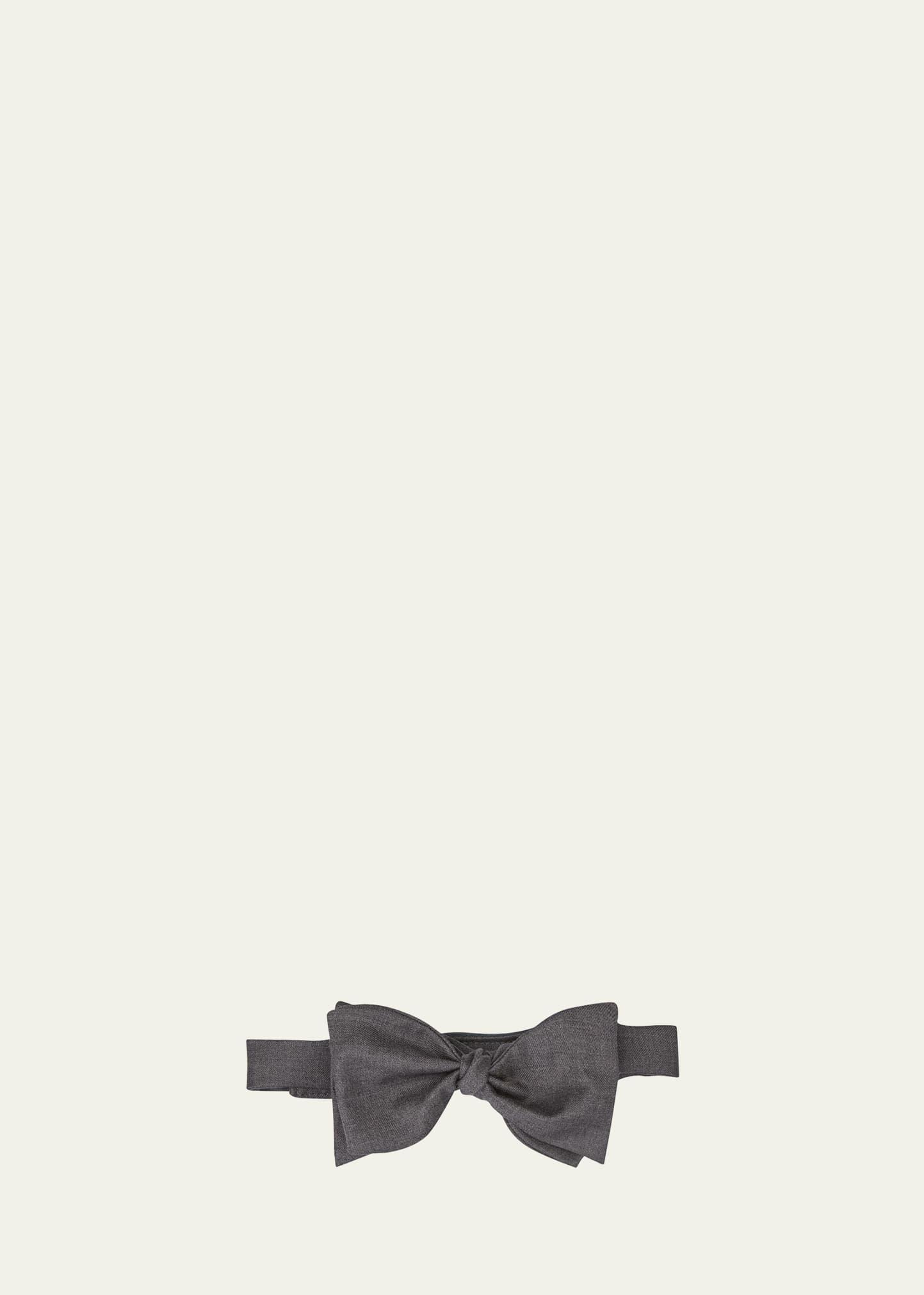 Mens Hollywood Glamour Wool Bow Tie Product Image