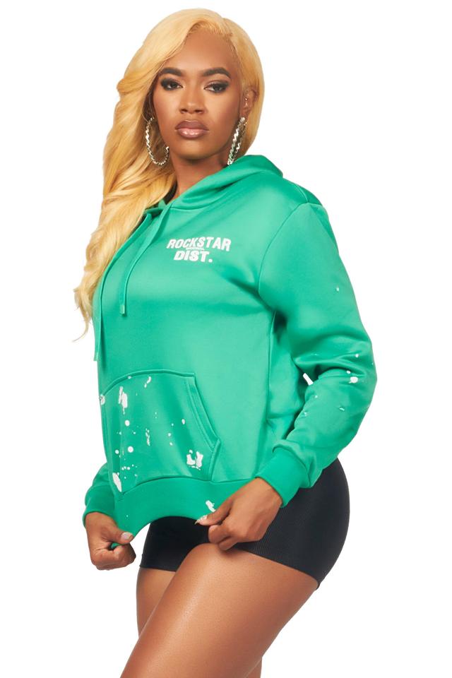 Nylia Green Oversized Hoodie Female Product Image