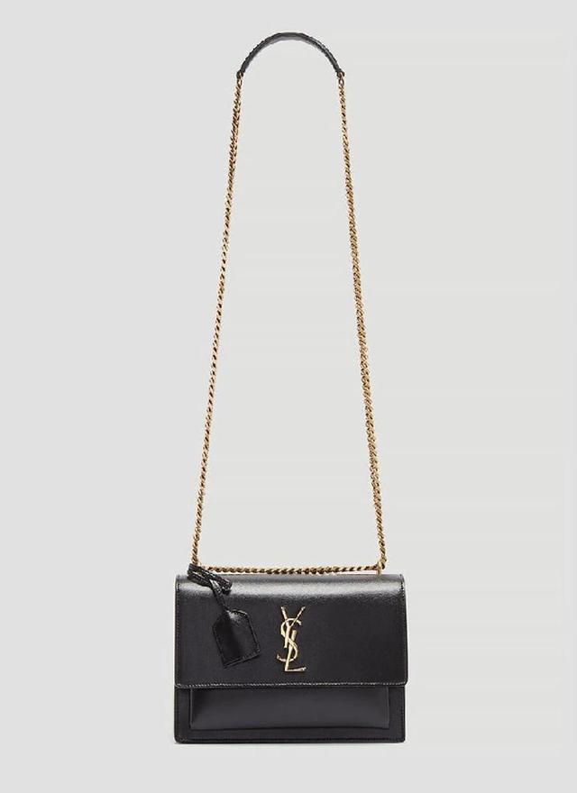 SAINT LAURENT Sunset Medium Shoulder Bag In Black Product Image