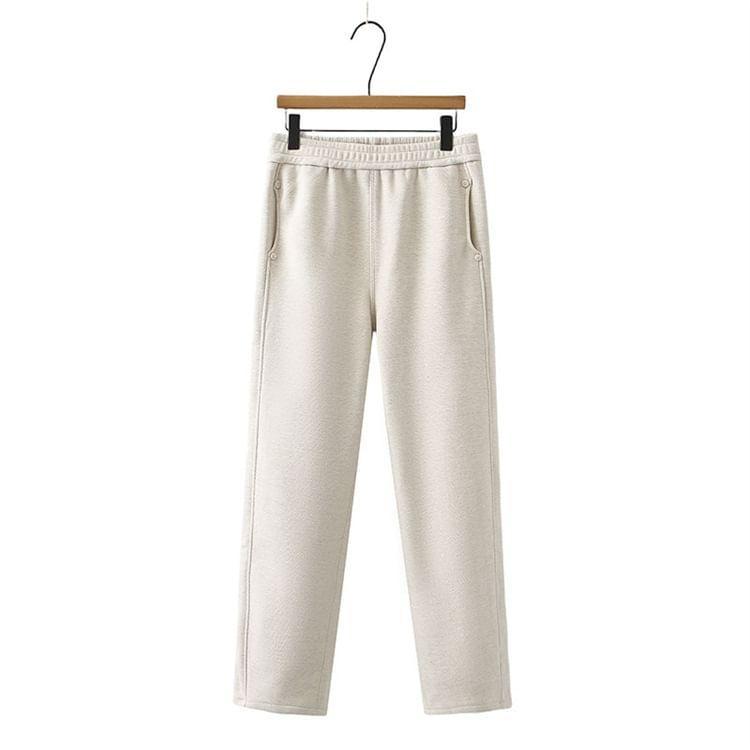 Plus Size Elastic Waist Tapered Pants Product Image