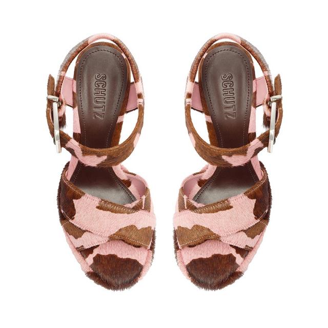 Penelope Calf Hair Sandal Female Product Image