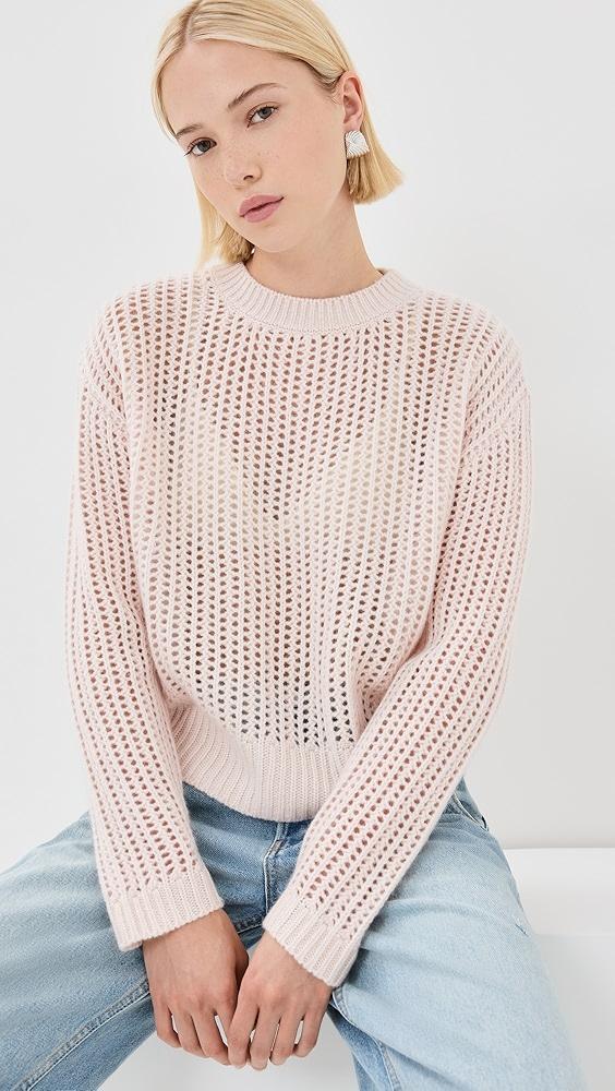 Sablyn Marci Cashmere Pullover with Open Stitch | Shopbop Product Image