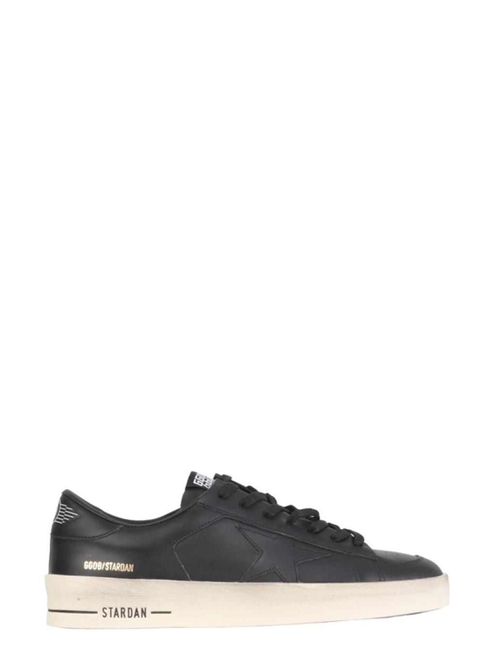 GOLDEN GOOSE Stardan Sneakers In Leather In Black Product Image