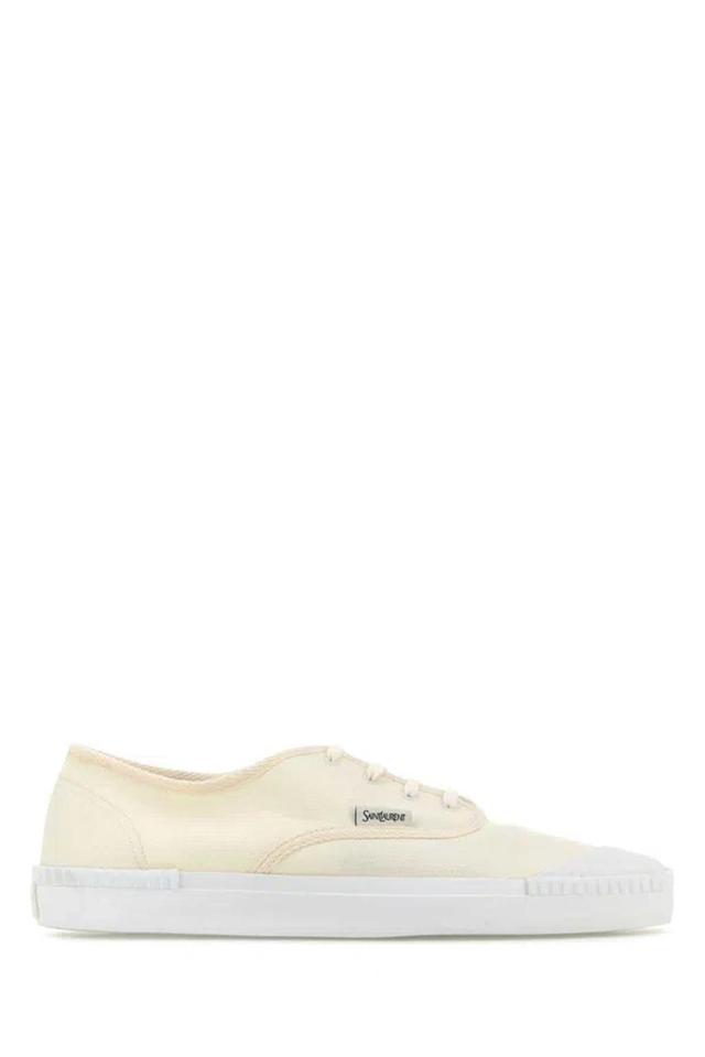 Ivory Canvas Wes Sneakers In White Product Image