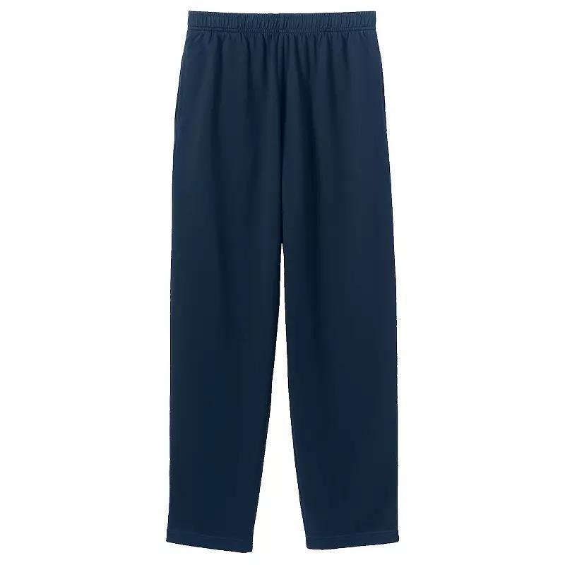 Big & Tall Lands End Jersey Knit Pants, Mens Blue Product Image