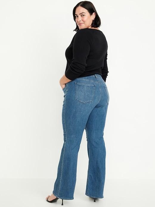 High-Waisted Wow Flare Jeans Product Image