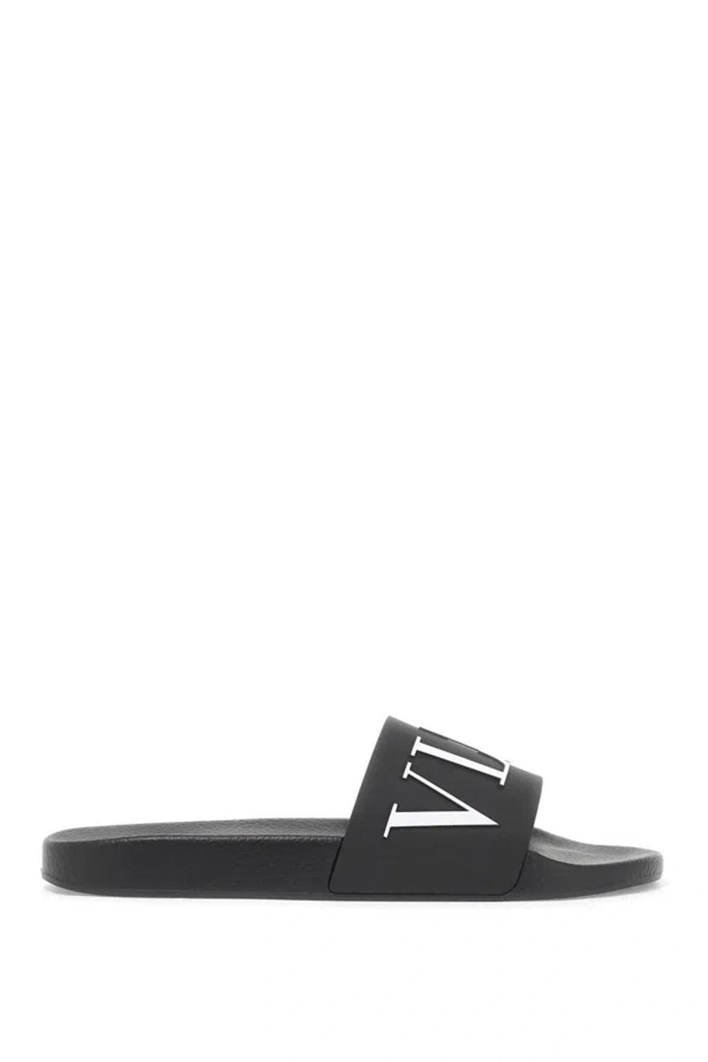 VALENTINO GARAVANI Vltn Pool Slides In Black Product Image