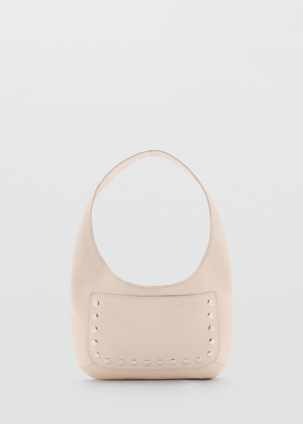 MANGO - Stud leather bag - One size - Women Product Image