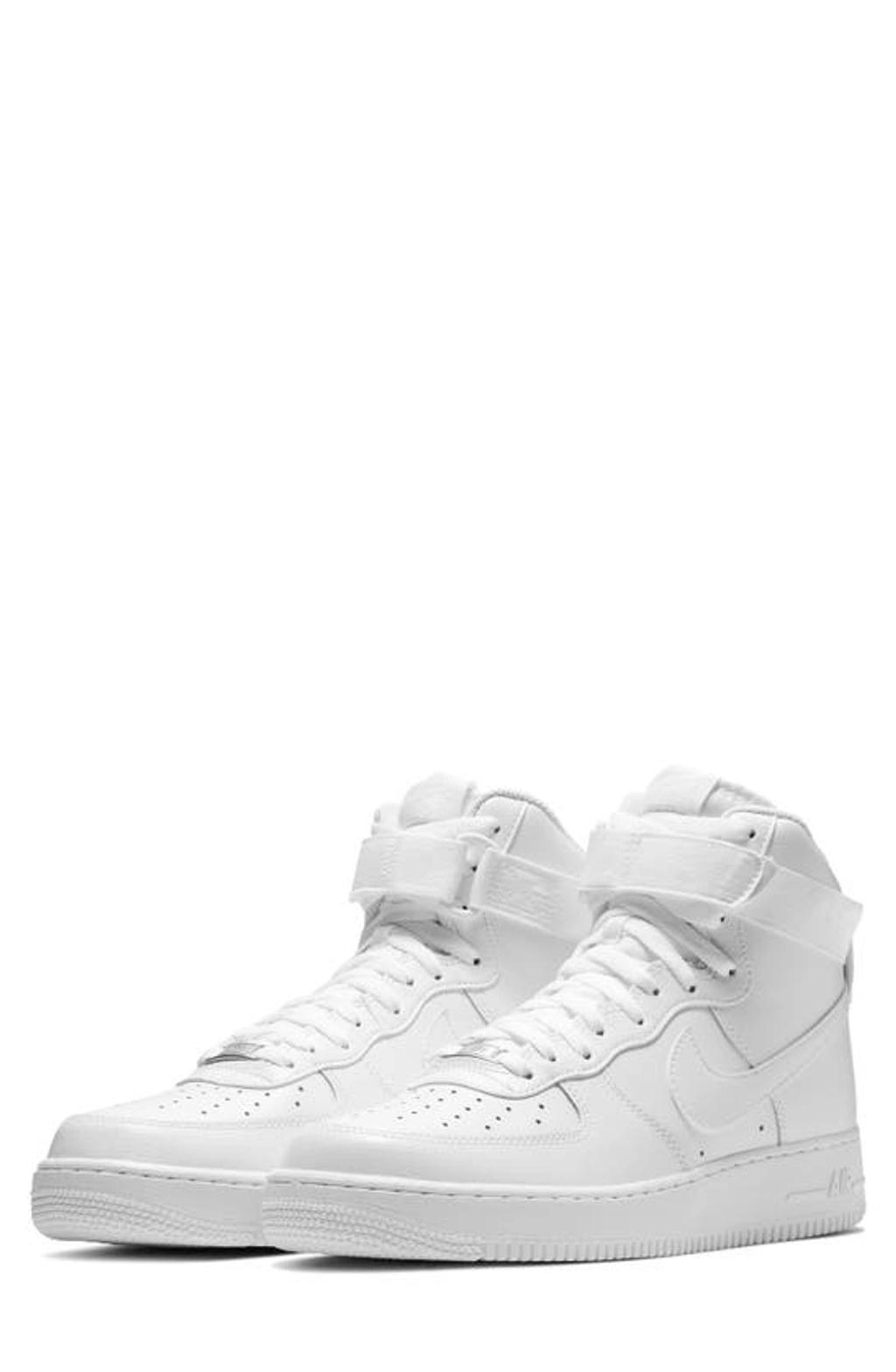 NIKE White Air Force 1 High '07 Sneakers In White/white product image