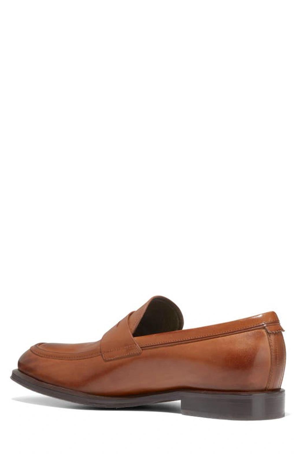 COLE HAAN Modern Classics Penny Loafer In British Tan-dark Chocolate Product Image