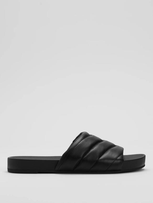 EILEEN FISHER Haze Nappa Leather Slide Sandalfemale Product Image