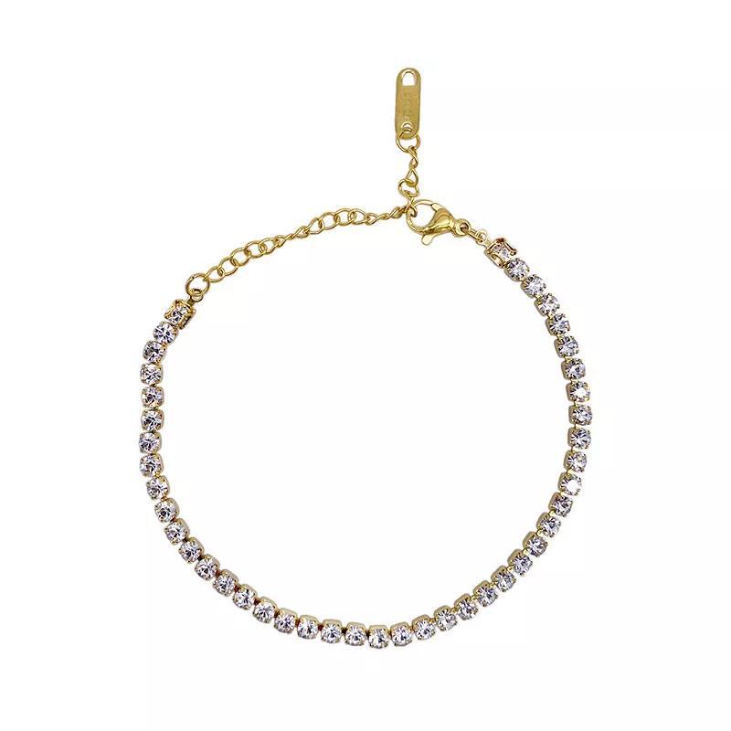 Adornia 14k Gold-Plated Tennis Bracelet Product Image