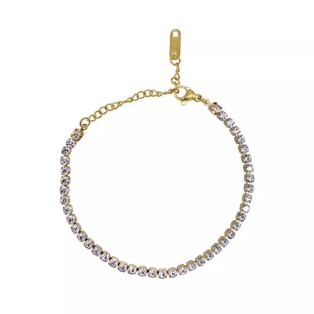 Adornia 14k Gold-Plated Tennis Bracelet Product Image