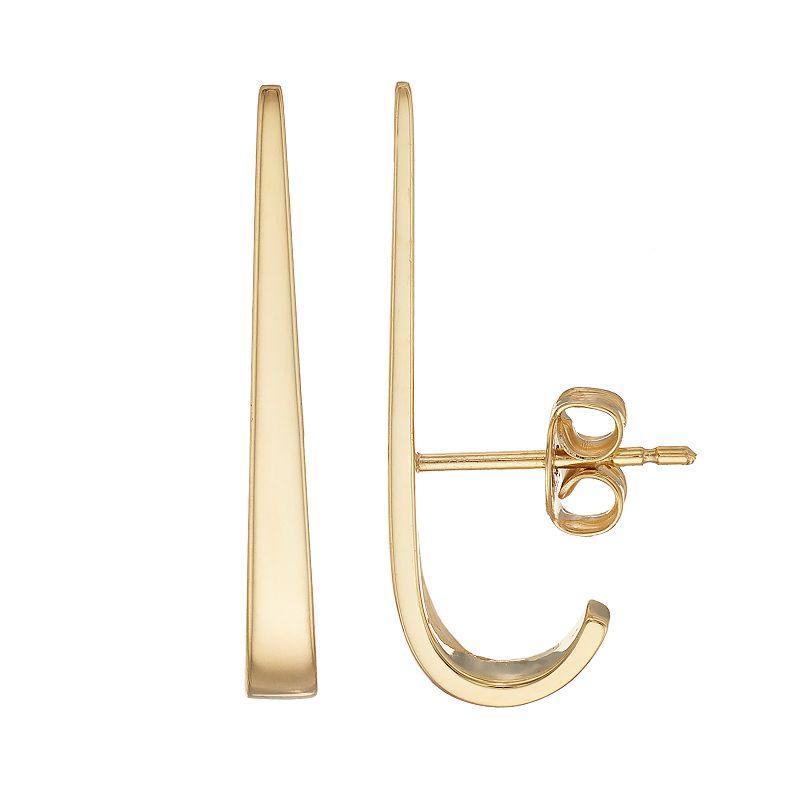 Sechic 14k Gold Crawler Cuff Earrings, Womens Product Image