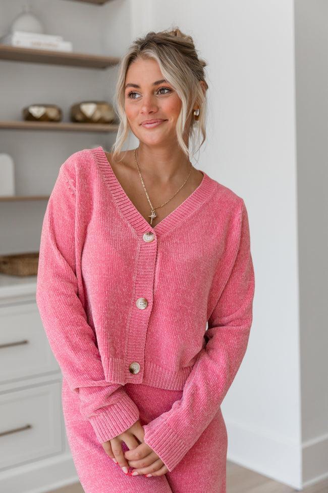 Ready As Ever Rose Chenille Knit Set Product Image