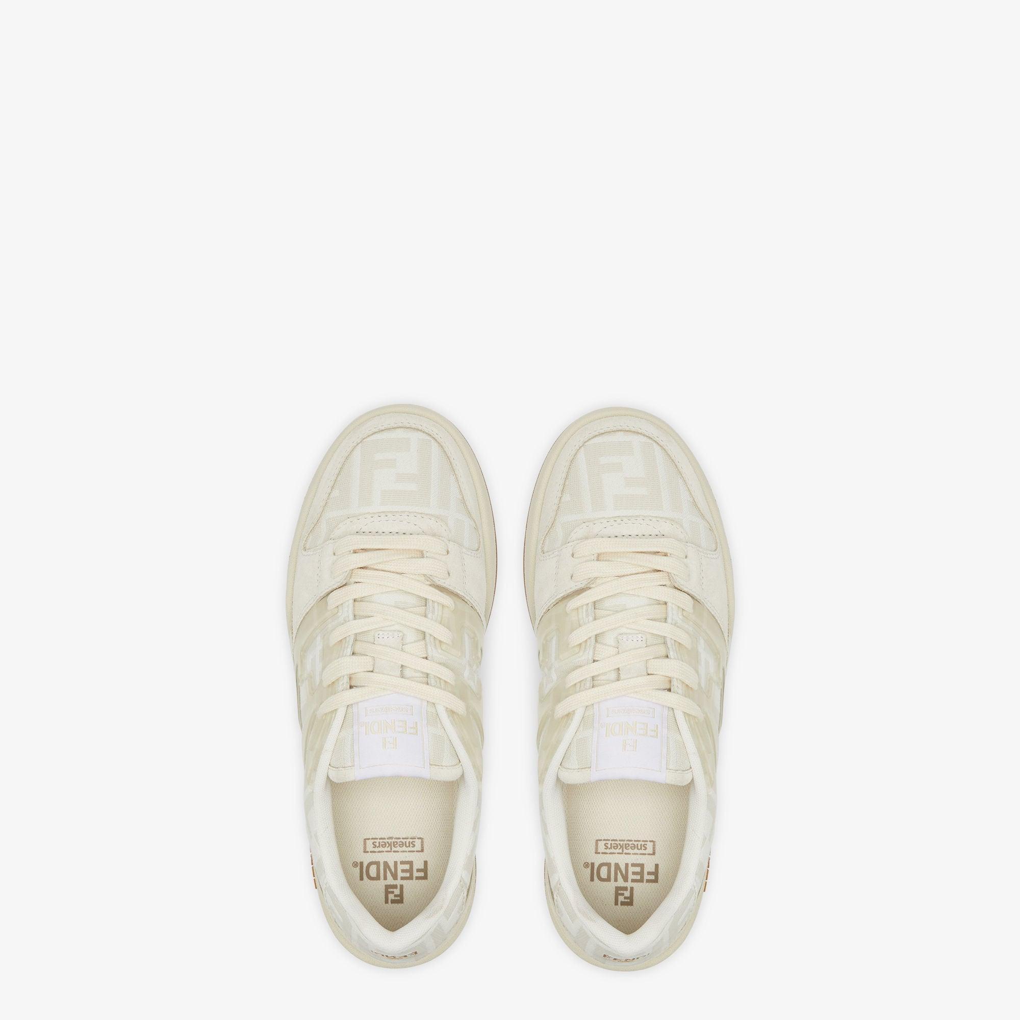 Fendi MatchCanvas low-tops with white suede Product Image