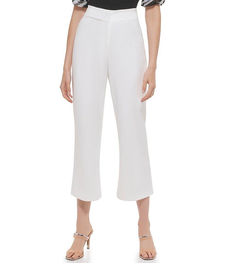 DKNY by Donna Karan High Rise Wide Leg Capri Pants Product Image