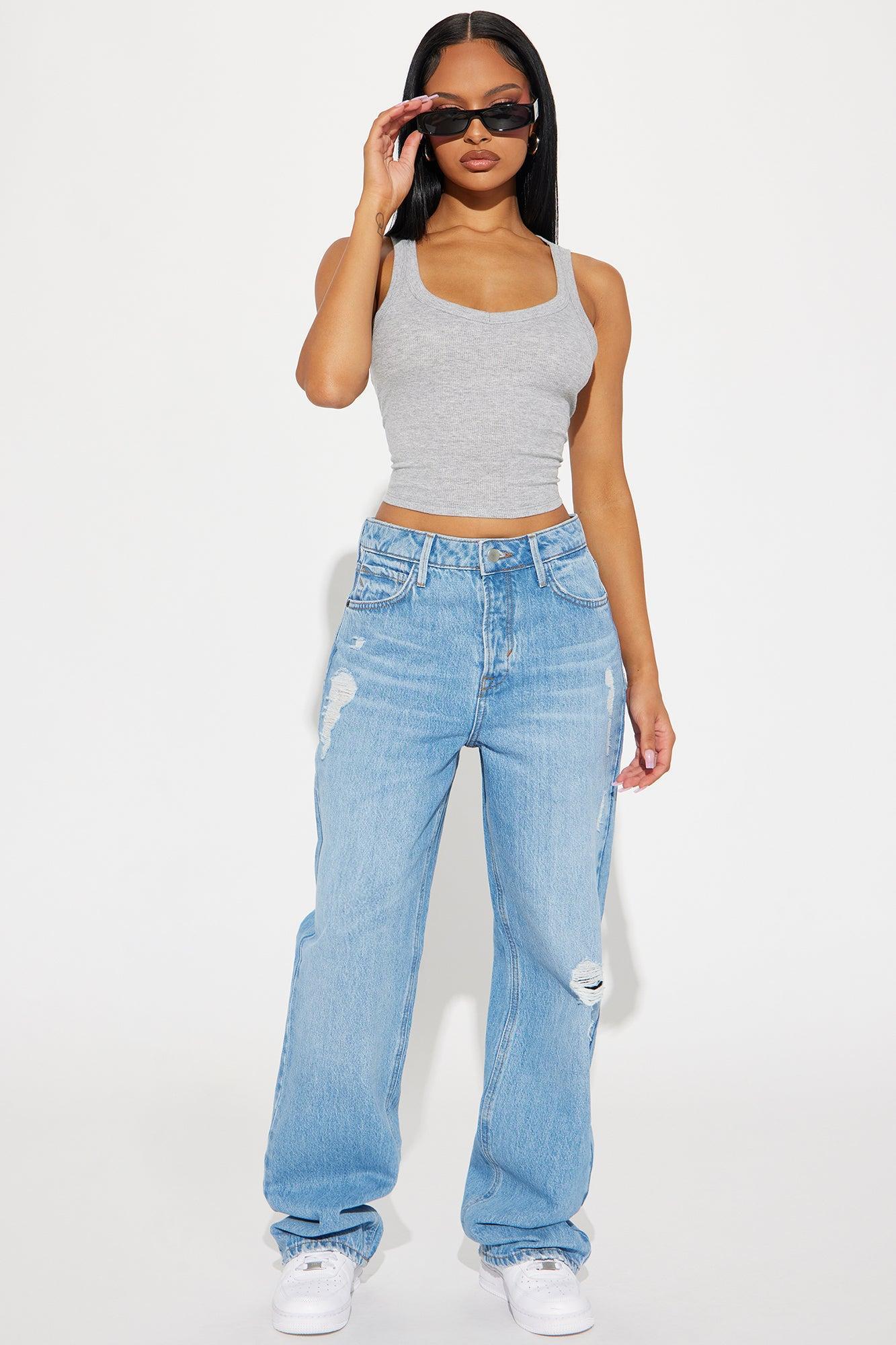 Perfect Timing Straight Leg Jeans - Medium Wash product image