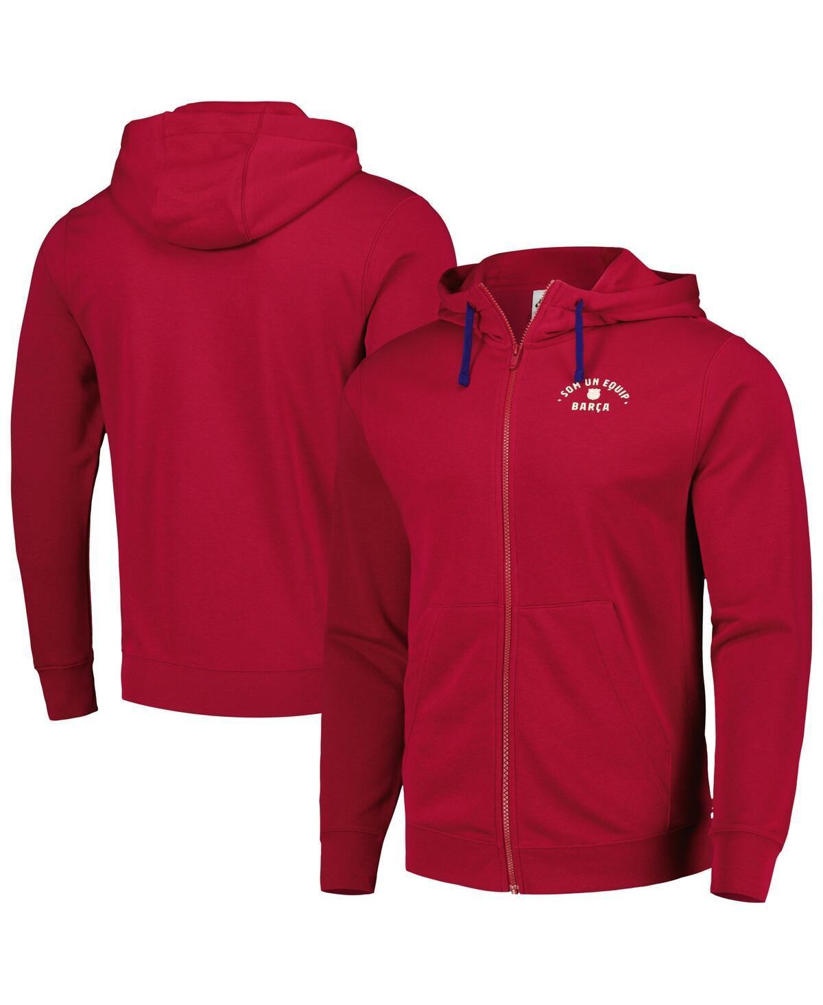 Mens Nike Red Barcelona Club Fleece Full-Zip Hoodie Product Image