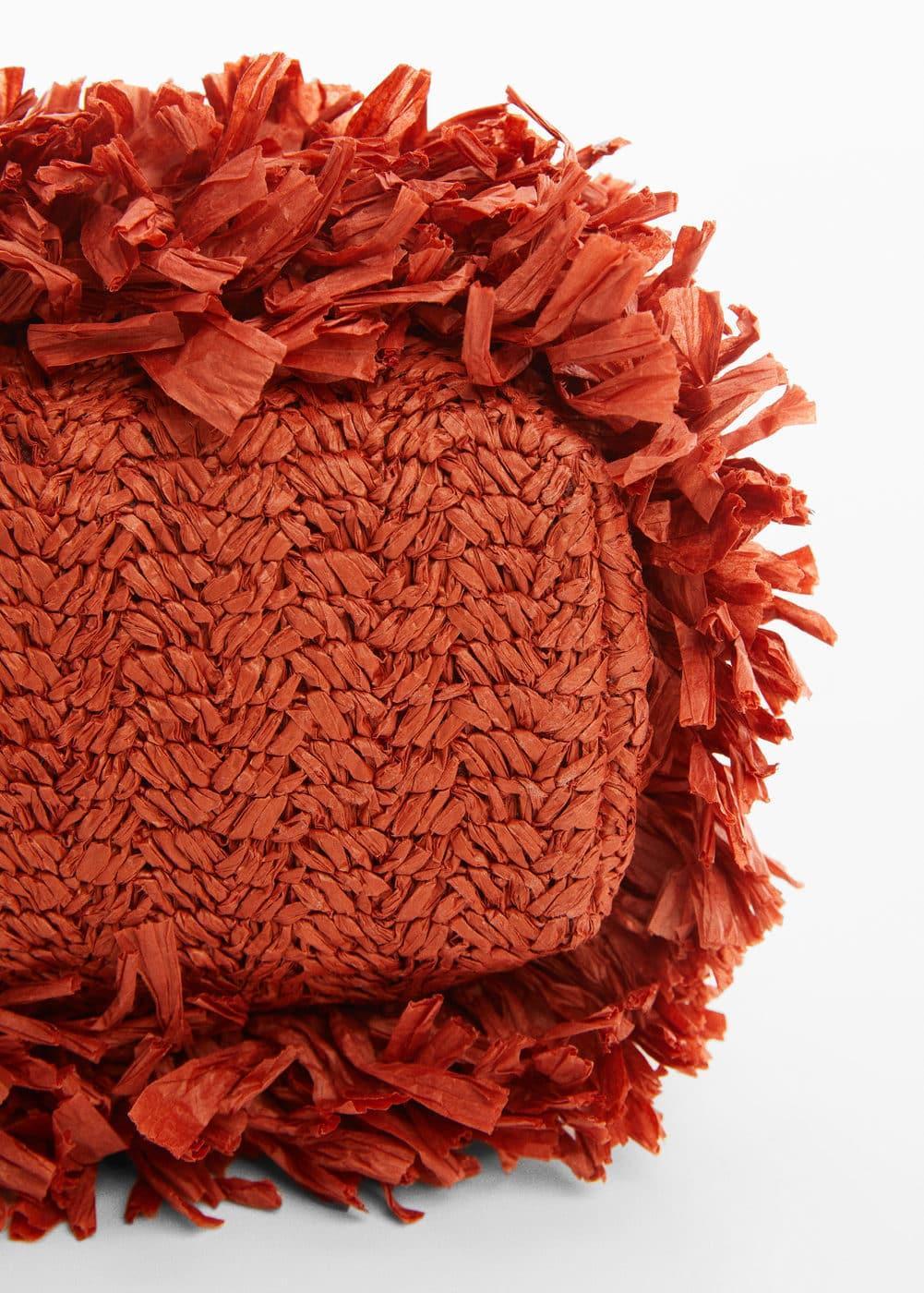 MANGO - Fringed clutch bag - One size - Women Product Image