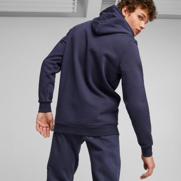 PUMA ESS+ Logo Lab Men's Hoodie in Dark Blue Product Image