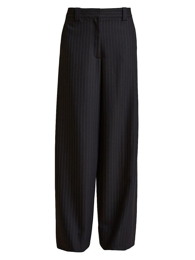 Womens Jacob Wide-Leg Wool-Blend Pants Product Image