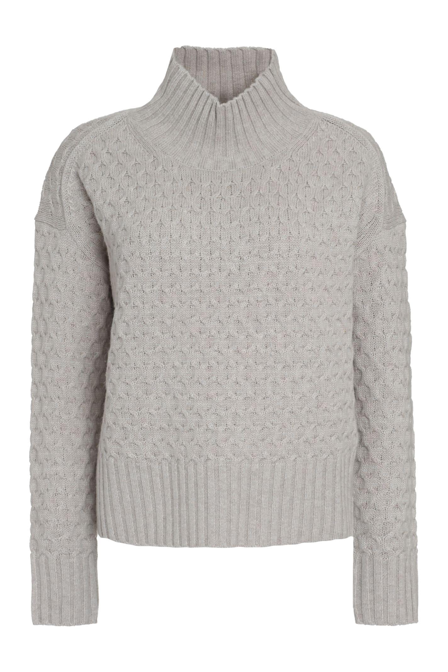 Valdese Wool And Cashmere Sweater In Grey Product Image