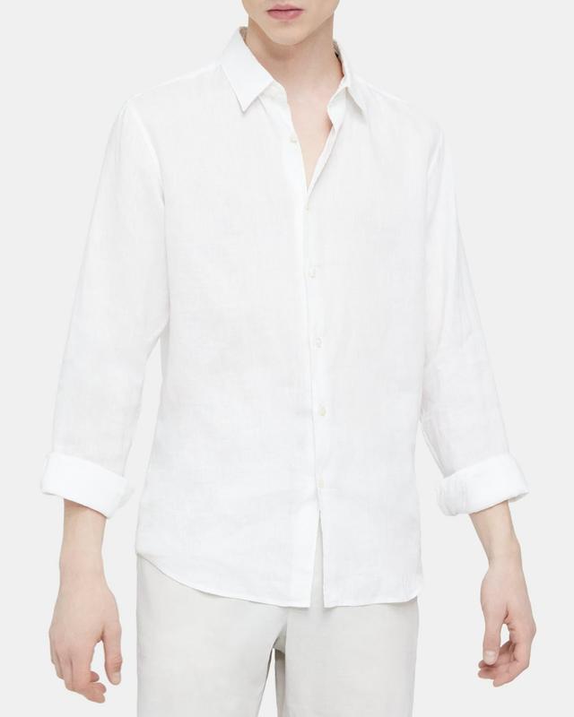 Standard-Fit Shirt in Relaxed Linen Product Image