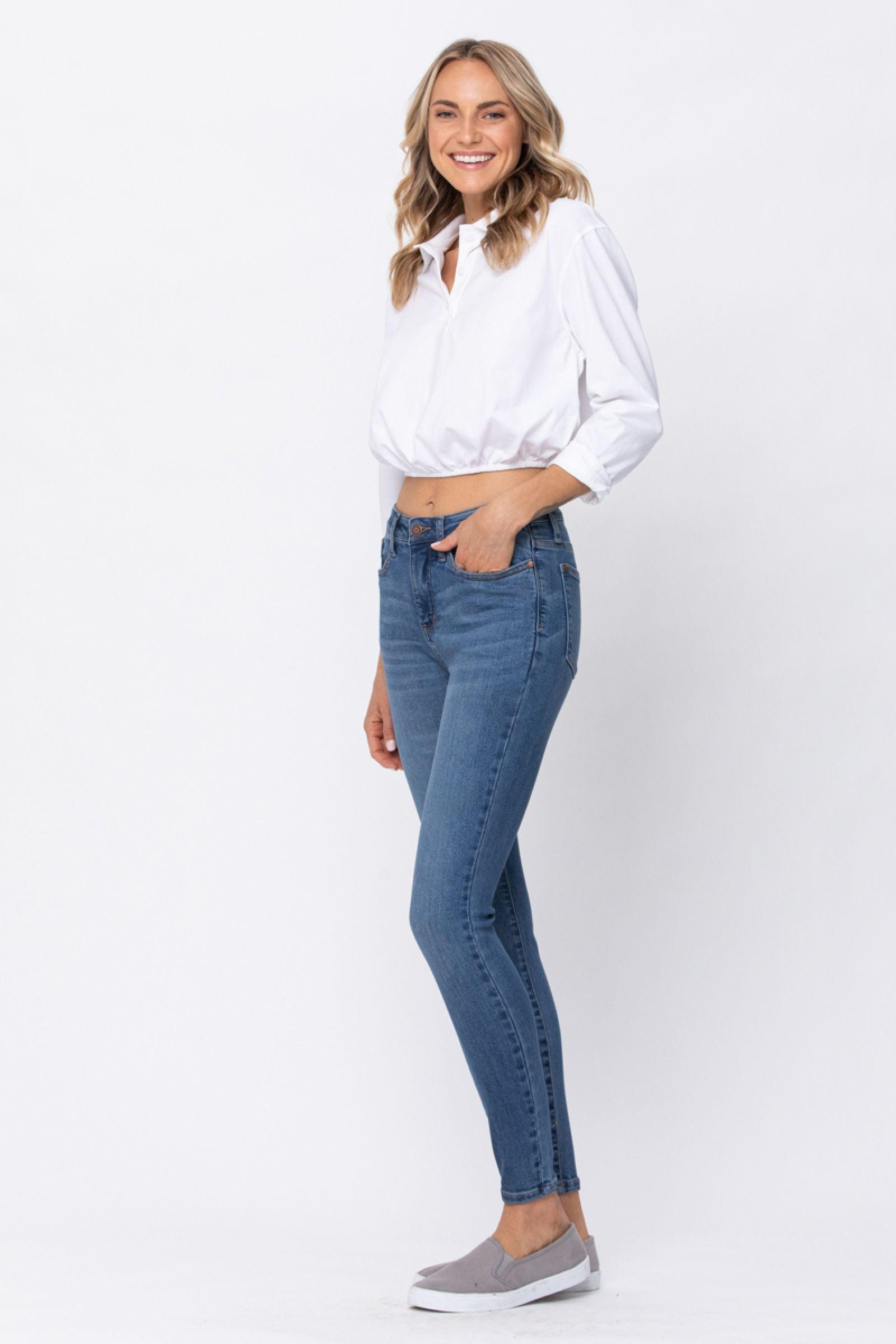 88212   Gemma Hi-Waist Skinny Control Top Judy Blue Jeans Product Image